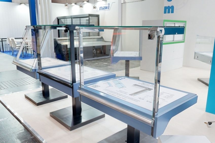 Flat linear glasses professional lift up opening - NEM 087 - 1