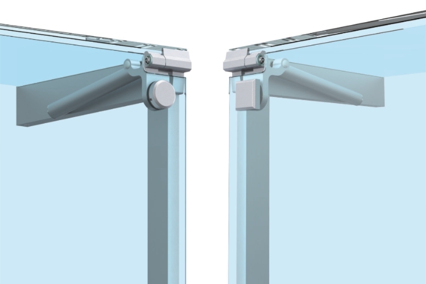 Flat linear glasses professional lift up opening - NEM 087 - 3