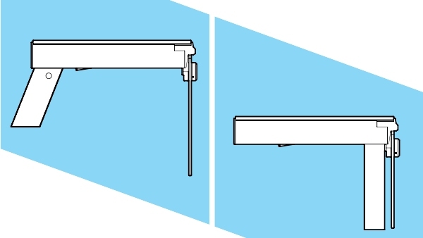 Flat linear glasses professional lift up opening - NEM 087