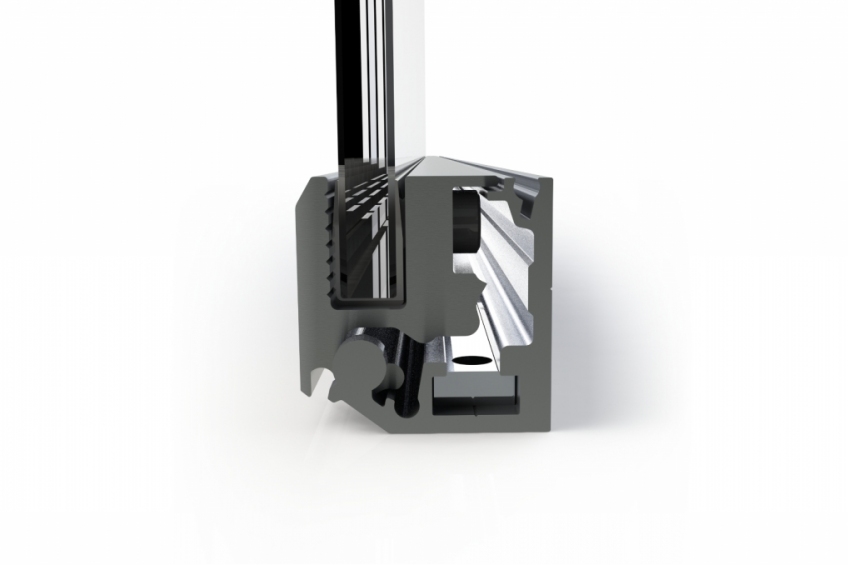 Lift down opening for flat linear glasses - NEM 071 - 3