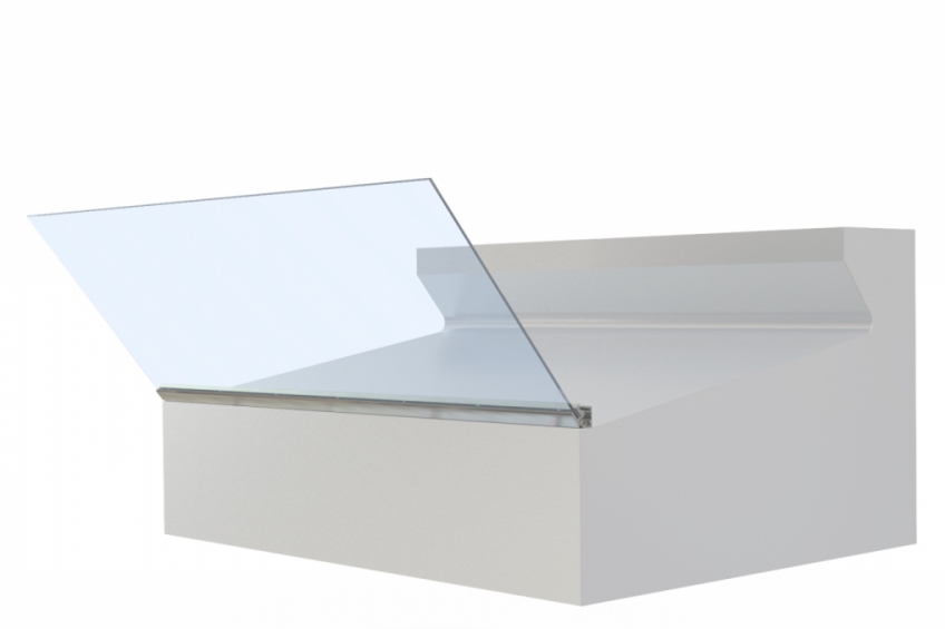 Lift down opening for flat linear glasses - NEM 071 - 6