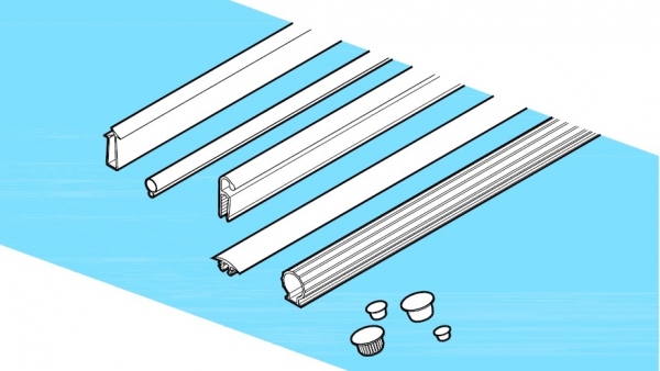 Gaskets, plastic profiles and accessories