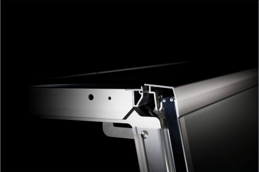 Professional lift-up opening for flat linear glasses - NEM 069 - 2